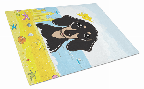 Summer Dog Art Glass Cutting Board Large - S000213B001695P061349V009