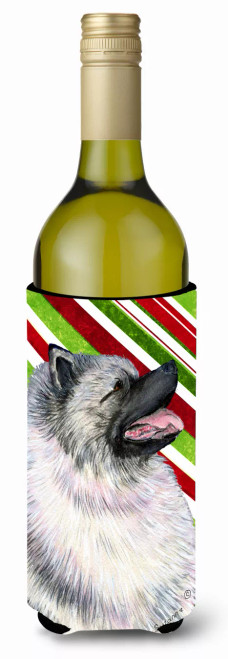 Candy Cane Christmas Design with Dog Wine Bottle Hugger - S000213B001695P032631V000
