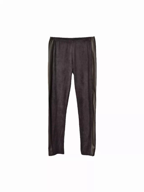 Kelly Suede Leggings with PU-Leather insert - T3231BLATL7