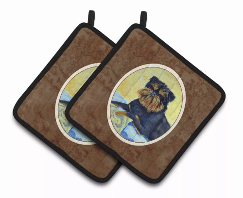 Dog on Pair of Pot Holders - S000213B001695P069320V002