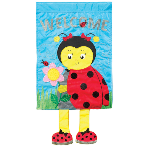 Crazy Leg Welcome Ladybug Polyester Crazy Leg Welcome Ladybug Polyester