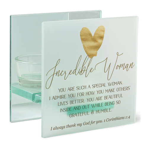 Tealight Incredible Woman Special White