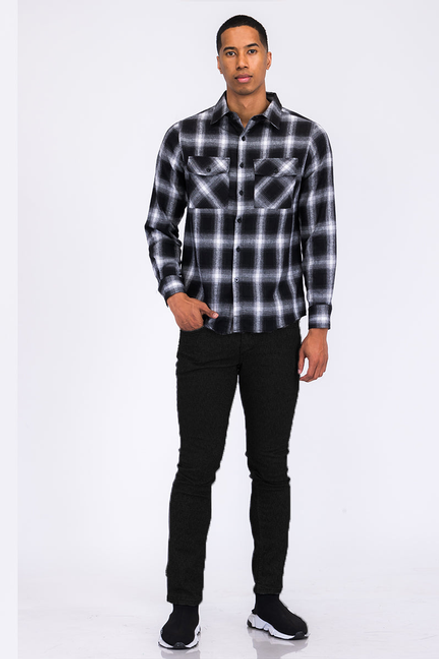 102 FLANNEL - FL102-YELLOWBROWN-L