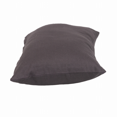Parkland Collection Transitional Solid Charcol 18" x 12" Pillow
