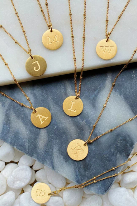 Ellison + Young: Singular Charm Initial Necklace - Z2-541-9-2020-EYN0003-V