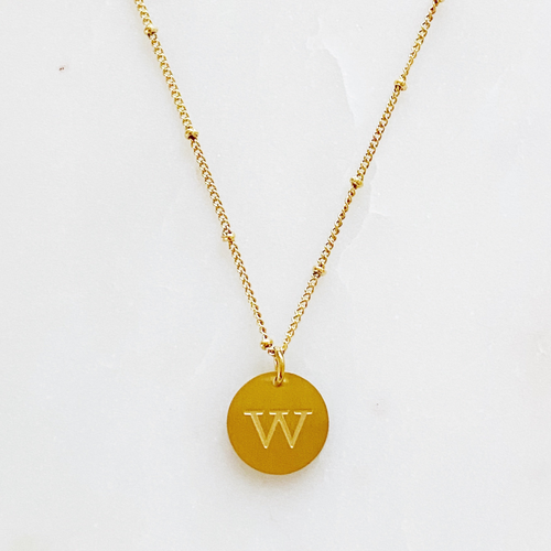 Ellison + Young: Singular Charm Initial Necklace - Z2-541-9-2020-EYN0003-W
