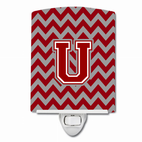 Letter Chevron Ceramic Night Light - CJ1049-UCNL