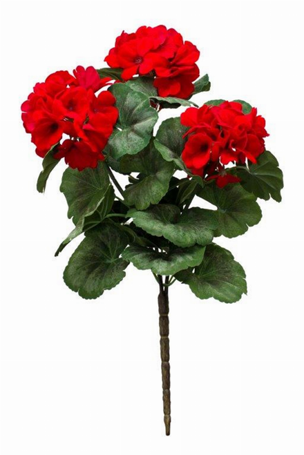 Geranium Bush (Set of 2) 20.25"H Polyester