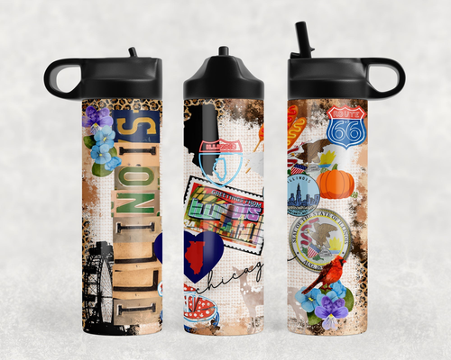 Illinois|Sport Water Bottle