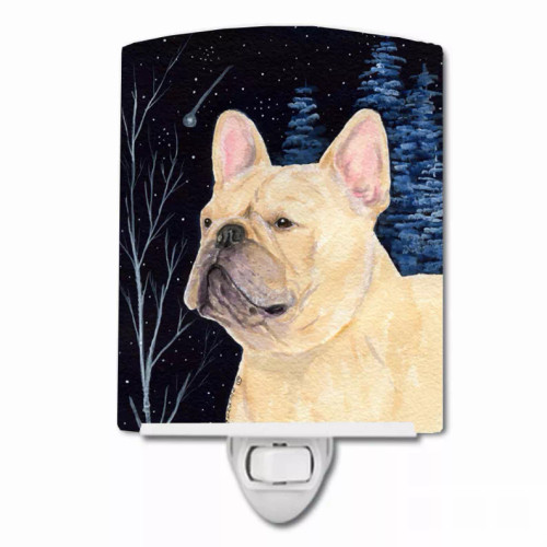 Starry Night Dog Art Ceramic Night Light - S000213B001695P103787V000