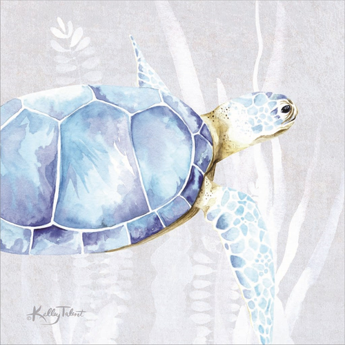 Sea Turtle I by Kelley Talent, Canvas Art