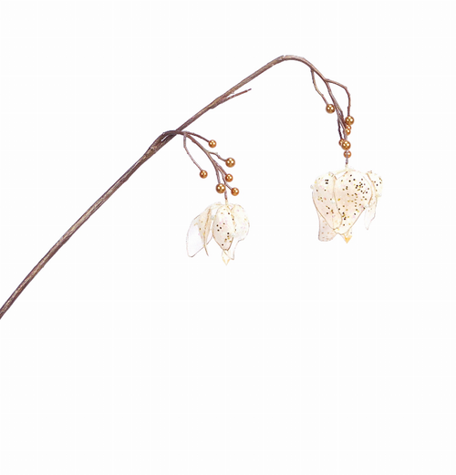 Sequin/Beaded Phoenix Spray (Set of 12)  24"L Polyester