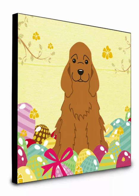 Easter Eggs Dog Artwork Wall Panel - S000213B001695P015088V022