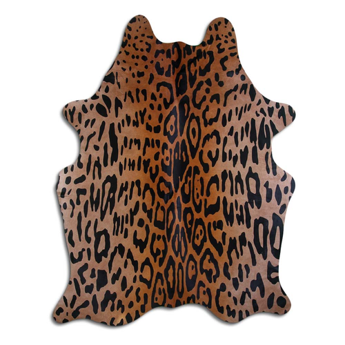 PRINTED HAIR ON COWHIDE AMAZON JAGUAR ON BEIGE - CPSAJABE3A-00128941