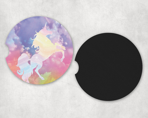 Unicorn Neoprene Car Coaster Set