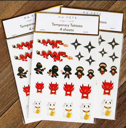Ninja Temporary tattoos Ninja Temporary tattoos