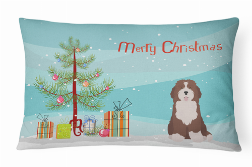 Christmas Tree Dog Art Canvas Fabric Decorative Pillow Style 2 - S000213B001695P001446V000