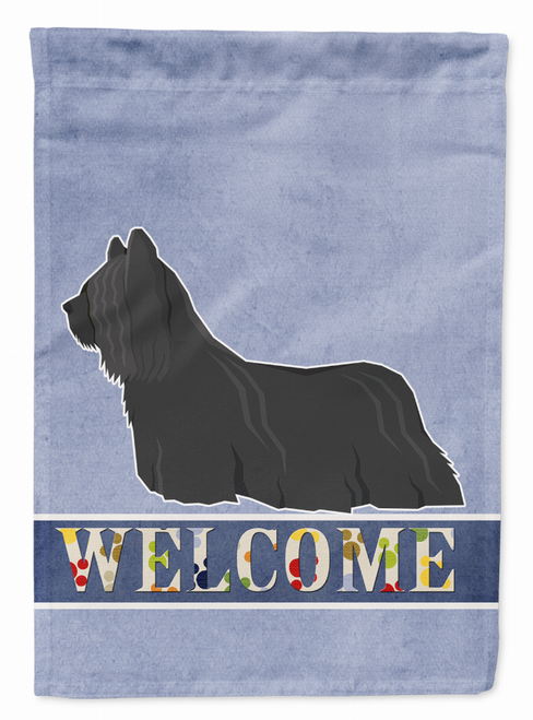 Skye Terrier Welcome Flag Canvas House Size