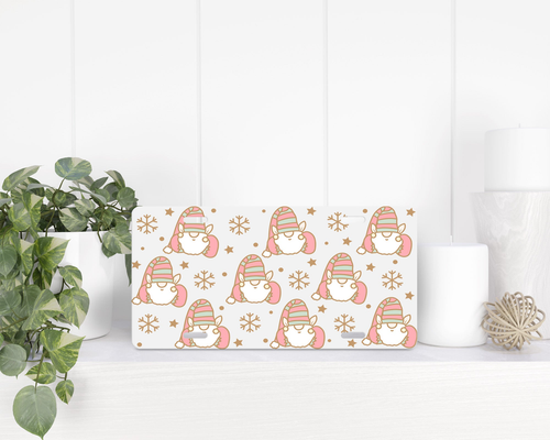 Christmas Gnomes License Plate