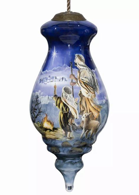 Shepherd Boy Hand Painted Glass Ornament Shepherd Boy Hand Painted Glass Ornament