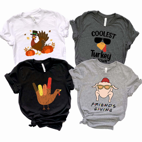 Thanksgiving Unisex Graphic Tees - S001790B002255P000075V024