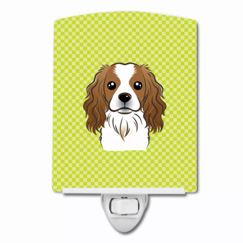 Checkerboard Design with Dog Ceramic Night Light - S000213B001695P098927V000