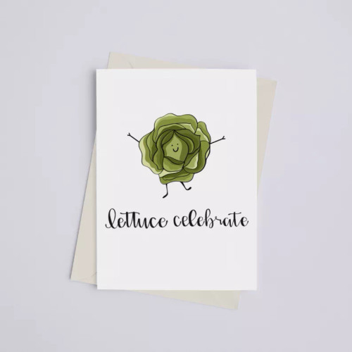 Lettuce Celebrate - Greeting Card - 149901735