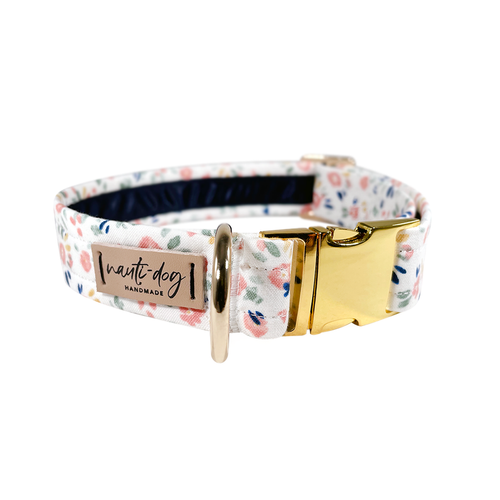Tulip Summer Floral Buckle & Martingale Dog Collar - S002793B002925P000105V051