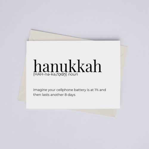 Hanukkah Definition - Greeting Card - 149900856