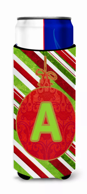 Christmas Oranment Holiday Initial Letter Ultra Hugger for slim cans - CJ1039-AMUK