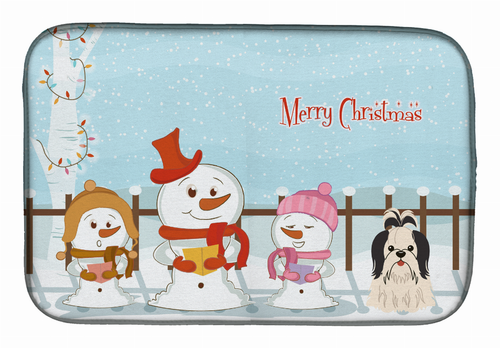 Holiday Dog on Dish Drying Mat - BB2419DDM