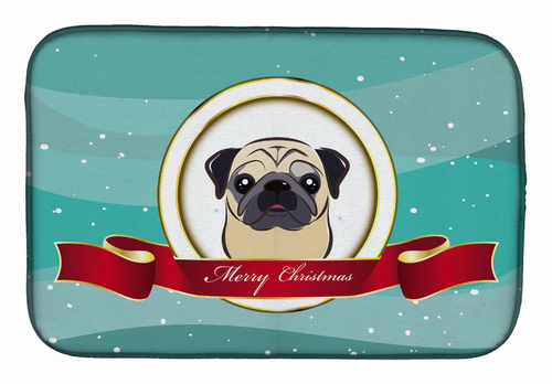Holiday Dog on Dish Drying Mat - BB1572DDM