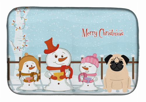 Holiday Dog on Dish Drying Mat - BB2339DDM