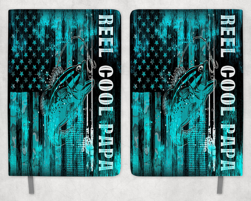 Reel Cool Papa Fishing Printed 8 Inch  A-5 Journal - 2519-5315