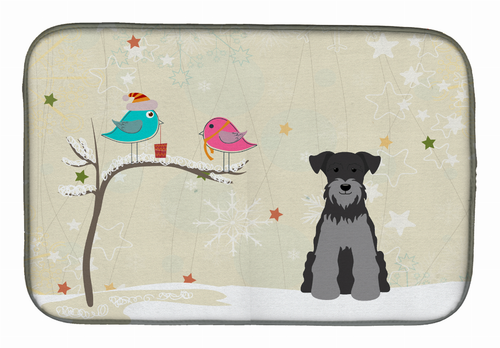 Holiday Dog on Dish Drying Mat - BB2524DDM