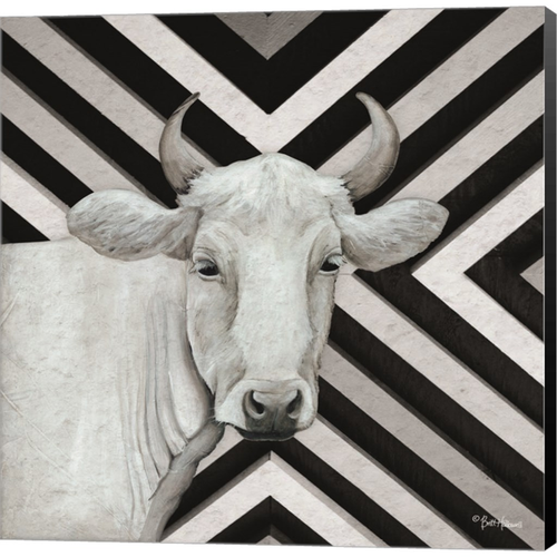 January Cow I by Britt Hallowell, Canvas Art