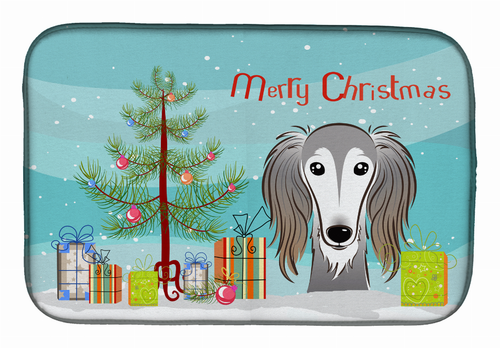 Holiday Dog on Dish Drying Mat - BB1601DDM