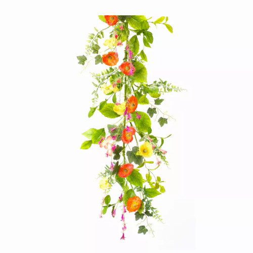 Poppy Garland (Set of 2) 5'L Polyester