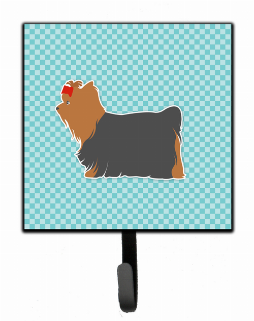Checkerboard With Dog Art Leash or Key Holder - BB3734SH4