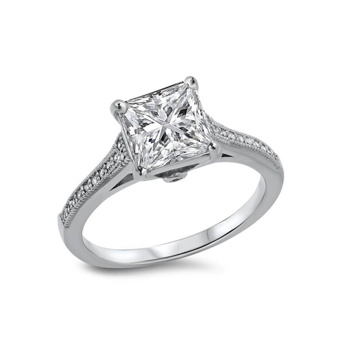 Micro Pave Engagement Ring