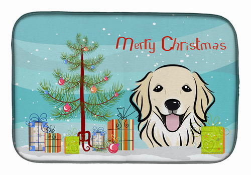 Holiday Dog on Dish Drying Mat - BB1577DDM