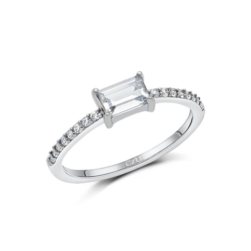 Micro Pave Engagement Ring - XR-0317