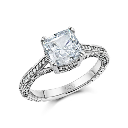Micro Pave Engagement Ring - XR-0237