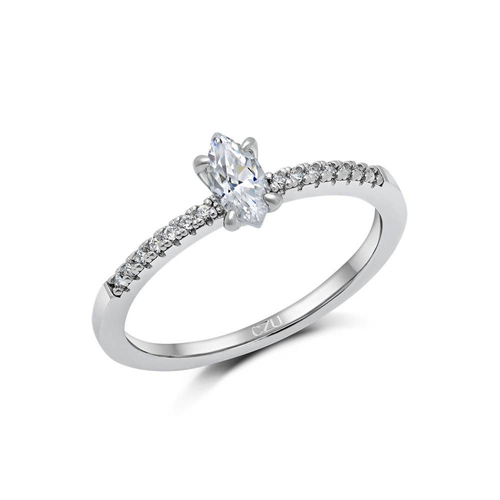 Micro Pave Engagement Ring - XR-0320