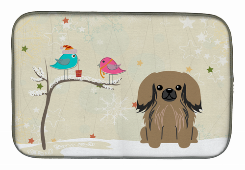 Holiday Dog on Dish Drying Mat - BB2574DDM