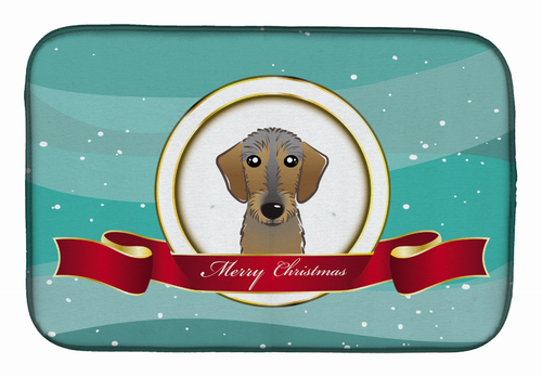 Holiday Dog on Dish Drying Mat - BB1543DDM