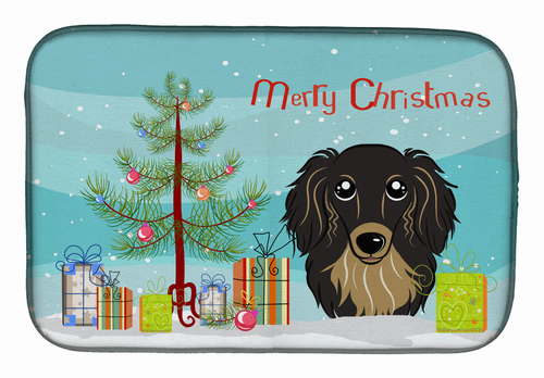 Holiday Dog on Dish Drying Mat - BB1585DDM
