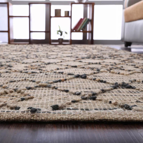 Rugsotic Carpets Hand Woven Jute Eco-friendly Area Rug Contemporary - S001733B002199P000116V026