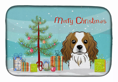 Holiday Dog on Dish Drying Mat - S000213B001695P115596V120