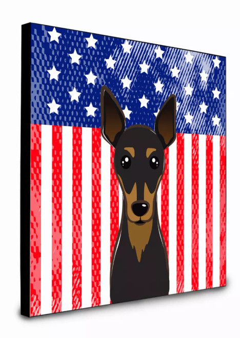 American Flag and Dog Artwork Wall Panel - S000213B001695P014454V017